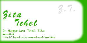 zita tehel business card